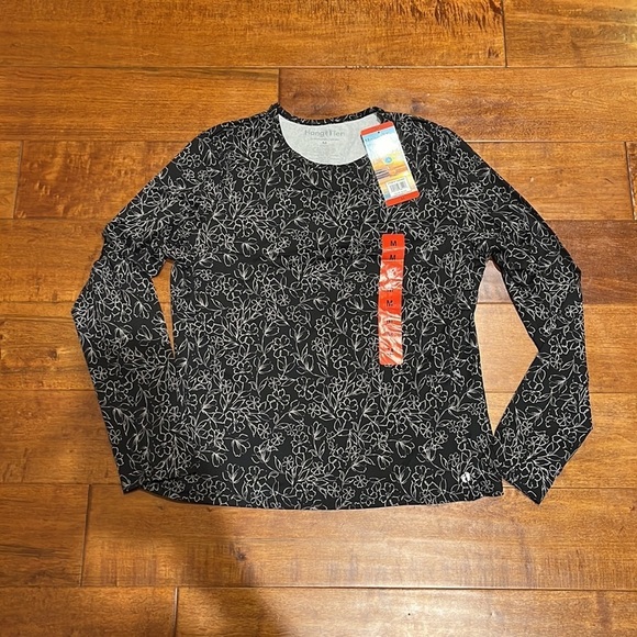 NWT Hang Ten Ladies' Sun Tee Black Size M - Picture 4 of 11